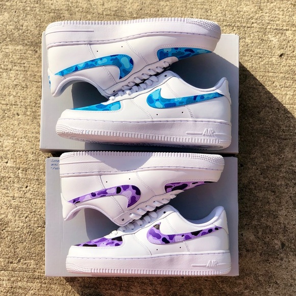 “Camo” Nike Air Force 1s (Custom Made/Painted) - Picture 4 of 8